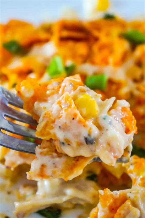 This softens them and makes them more pliable. Doritos Casserole with Chicken is an easy weeknight dinner ...