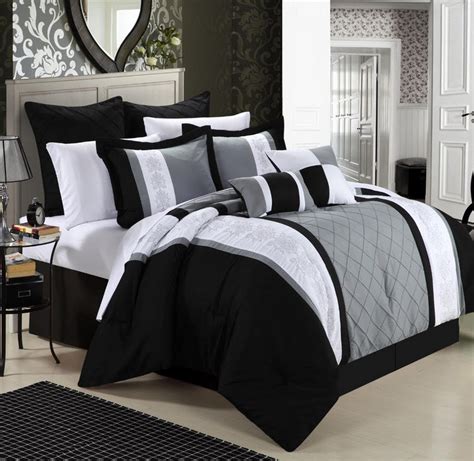 Black And Grey Bedspread Choozone