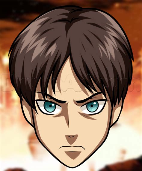 How To Draw Eren Easy Step By Step Anime Characters