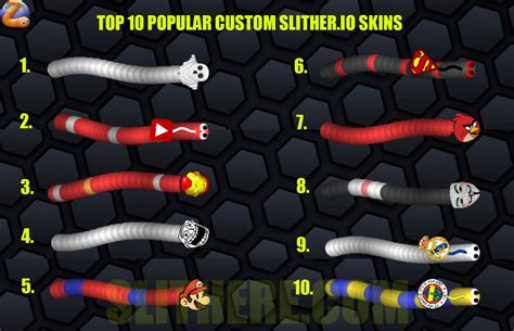 Top 10 Custom Skins In June Slitherio Game Guide Custom