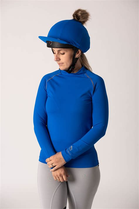 Plain Royal Blue Cross Country Base Layer Silk Super X Country