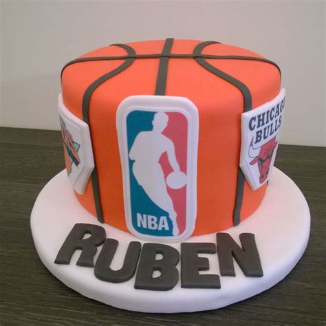 Tarta De Baloncesto Thecookiesbox Repostería Creativa Basketball Cake Brithday Cake