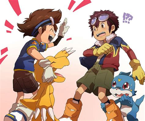 Taichi And Daisuke Digimon Digimons Anime