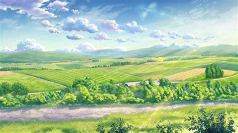 Anime Grass Scenery Wallpapers Wallpaper Cave