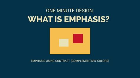 One Minute Design What Is Emphasis In Graphic Design Graphic Art Design
