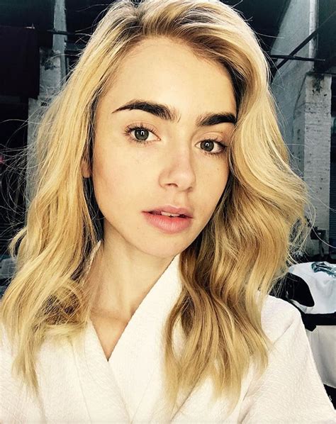 Lily Collins Now Has Blonde Hair
