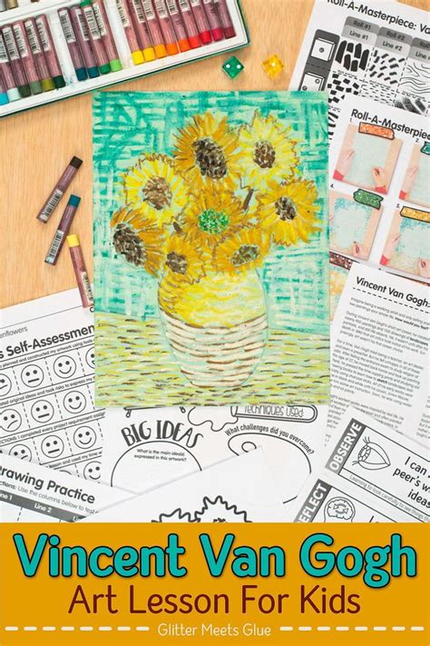 Van gogh sunflowers for kids. Van Gogh Sunflowers Art Game (With images) | Art lessons ...