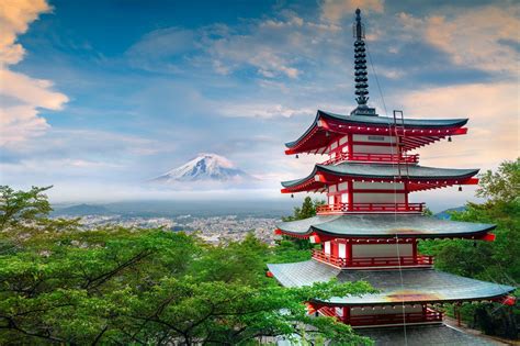 Mt Fuji And Chureito Pagoda 忠霊塔 Earth Pictures Pagoda Mount Fuji