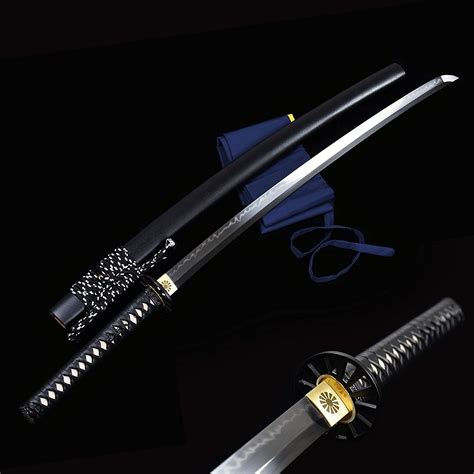Japanese Katana Samurai Sword Clay Tempering T10 Steel Real Hamon