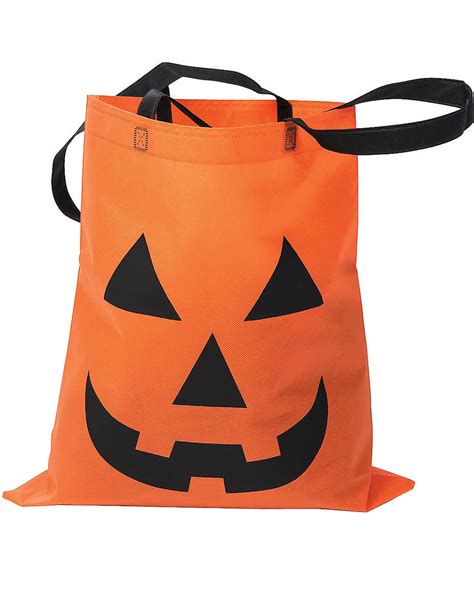 trick or treat pumpkin bag for halloween horror