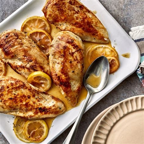 Recette Blancs de poulet fermier au citron