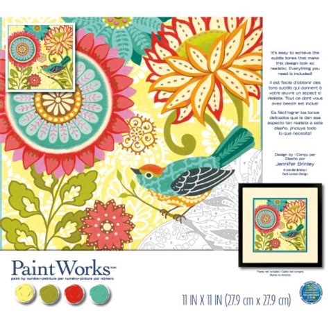Dimensions Paintworks Colorful Blooms Paint By Number Kit 1 Ct Kroger