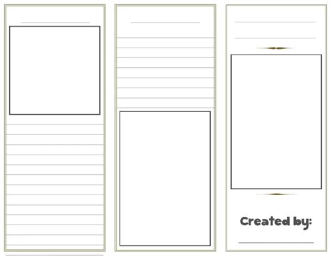 Blank Tri Fold Brochure Template