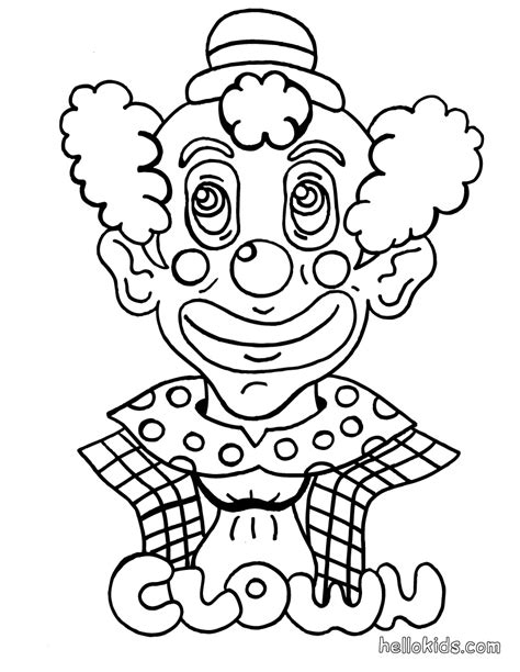 Coloriage clown les beaux dessins de personnages imprimer et. Clown coloring pages to download and print for free