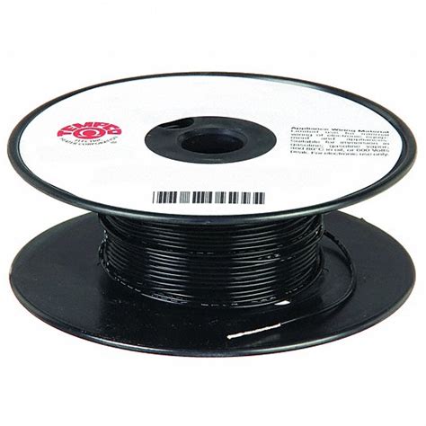 Tempco 22 Awg Wire Size Black High Temp Lead Wire 3grn8ldwr 1065