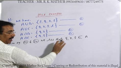 Calculation Of Cardinal Number Example 06 Mathematics Mathur Sir