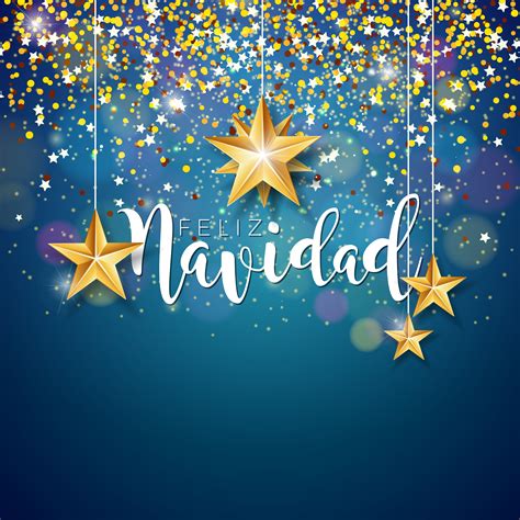 Christmas Illustration With Feliz Navidad Typography 336655 Vector Art