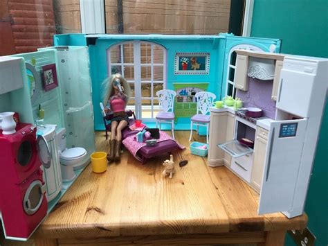 Vintage Barbie My House Fold Up Playset Mattel 2007 Excellent Condition In Roslin
