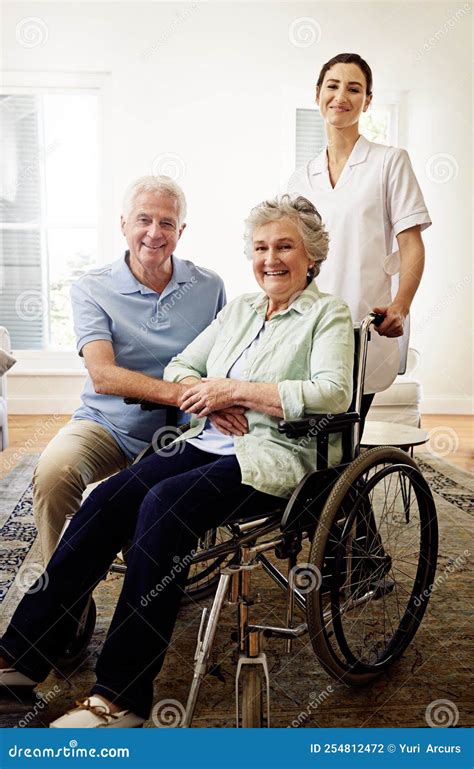 Happy With Their Healthcare Portrait Of A Smiling Caregiver With A