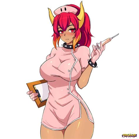 Nurse Bowsette By Frenxir On Deviantart Anime Sexy Cartoons Guys