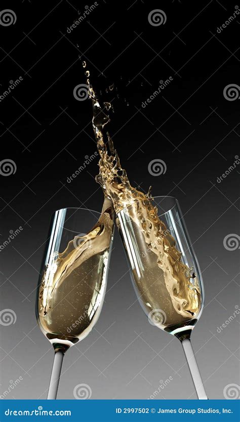 Toasting Champagne Flutes Stock Photo Image Of Dining 2997502