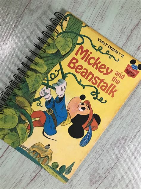 Mickey Mouse Journalstorybook Journaldisney Autograph Bookupcycled