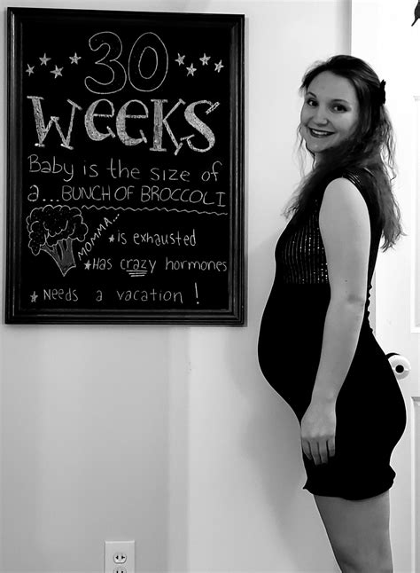 30 Weeks Pregnant Chalkboard Art Baby Bump 30 Weeks Pregnant 30