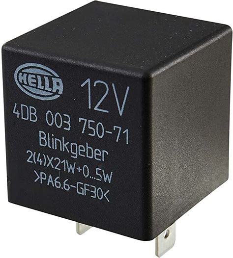Hella 4db 003 750 711 Flasher Unit 12 V 3 Pin Plugged Electronic