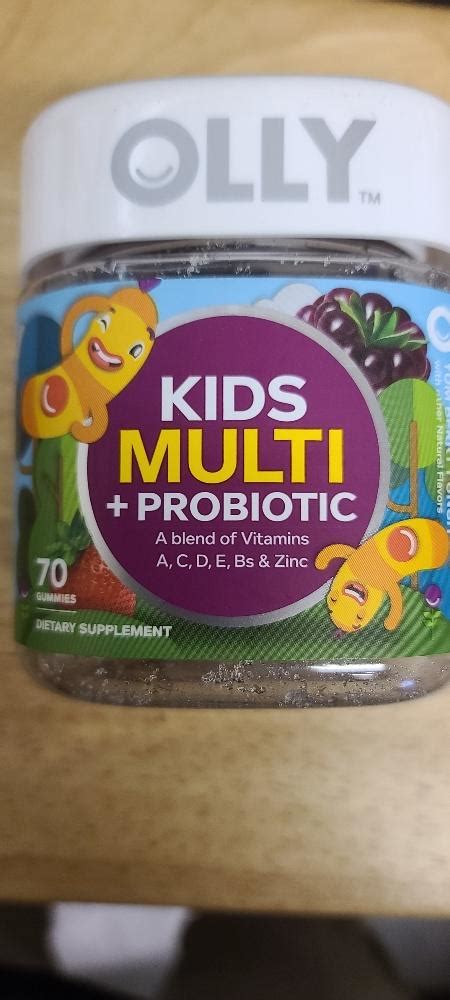 Olly Kids Multi Probiotic Gummy Multivitamin 35 Day Supply 70 Count