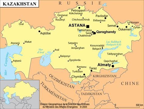 Kazakhstan Map Travelsfinders Com
