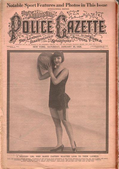 The National Police Gazette January 30 1926 National Police Police Vintage Magazines