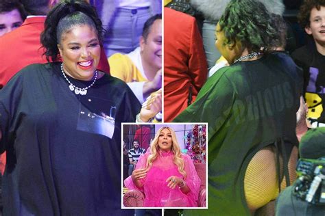 wendy williams blasts lizzo s ‘booty exposed cut out dress at lakers game saying it s ‘strip