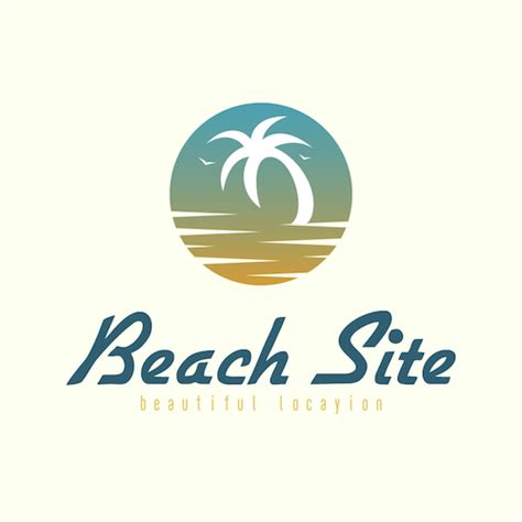 Beach Site Logo Design Designstudio