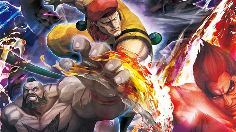 Wallpaper Street Fighter X Tekken Characters Soldier Magic Fire