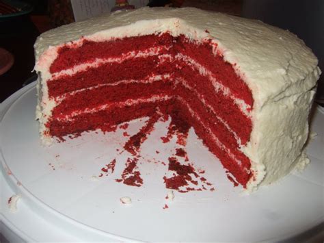 Cut any dome off the top of the blue and red velvet cakes. Through Fuchsia-Colored Glasses: Recipe: Red Velvet Cake ...
