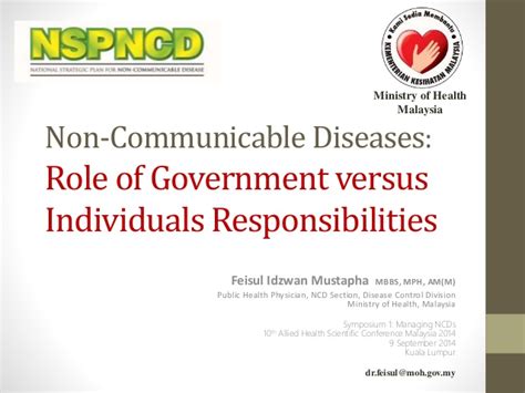 Taken together, ncd represent globally the. Non-Communicable Diseases: Role of Government versus ...