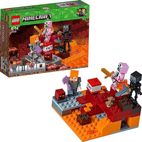 Lego® Minecraft™ The Nether Fight Costruzioni Mx Juguetes