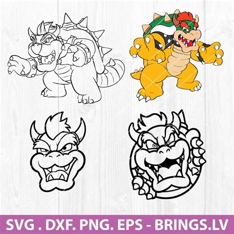 Bowser SVG Archives PREMIUM AND FREE SVG DXF PNG CUT FILES FOR CRICUT