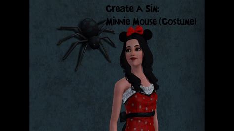 The Sims 3 Create A Sim Minnie Mouse Costume Youtube