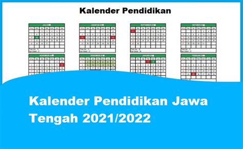 Kalender Pendidikan Jawa Tengah 20212022 Pdf