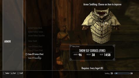 Heavy Snow Elf Armor Ancient Falmer Variant At Skyrim Nexus Mods