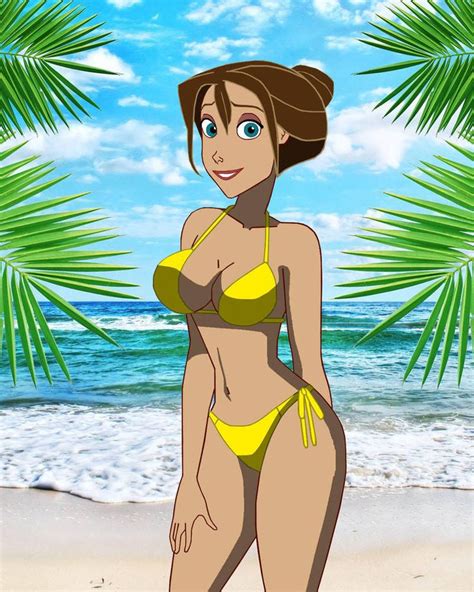 Jane Tarzan In A Bikini By Carlshocker Cartoon Girl Drawing Disney