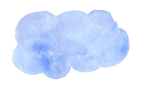 8 Blue Watercolor Clouds Png Transparent