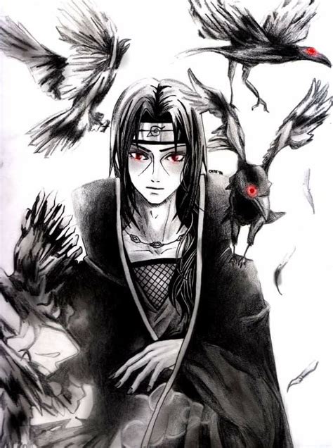 Itachi Uchiha And His Crows Wallpaper ♥♥♥ Sharingan Genjutsu Brother
