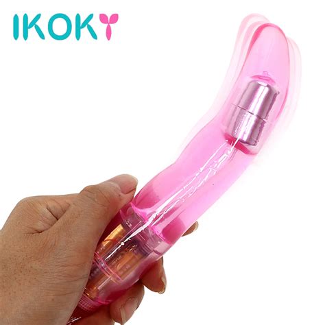 Aliexpress Com Buy Ikoky Clitoris Stimulator Finger Vibrator Massager Big Dildo Vibrator Adult