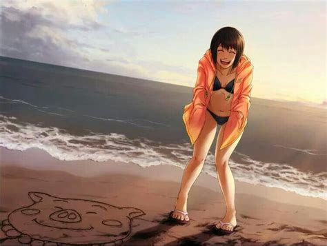 Shizune And Tonton Naruto Shippuden Boruto Trending Memes Hentai Cover Up Fan Art Beach