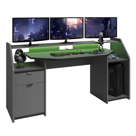 Parisot Setup Gaming Desk Rainbow Wood