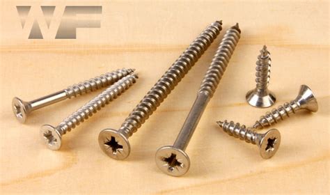 Pozidrive Countersunk Chipboard Screws 4mm In A4 Stainless Steel