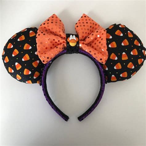 Halloween Minnie Ears Candy Corn Inspired Minnie Mickey Etsy