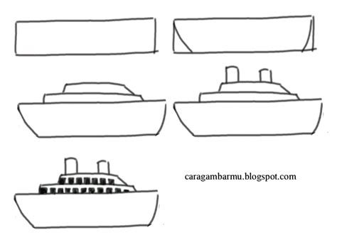 Cara Dan Teknik Menggambar Untuk Pemula Cara Menggambar Kapal